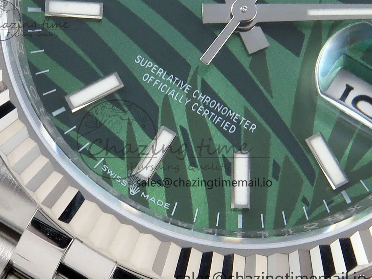 DateJust Jubilee Leaf A3235 Bracelet Edition EWEF on Green Dial 36 Marker Stick 126234 Best 0307
